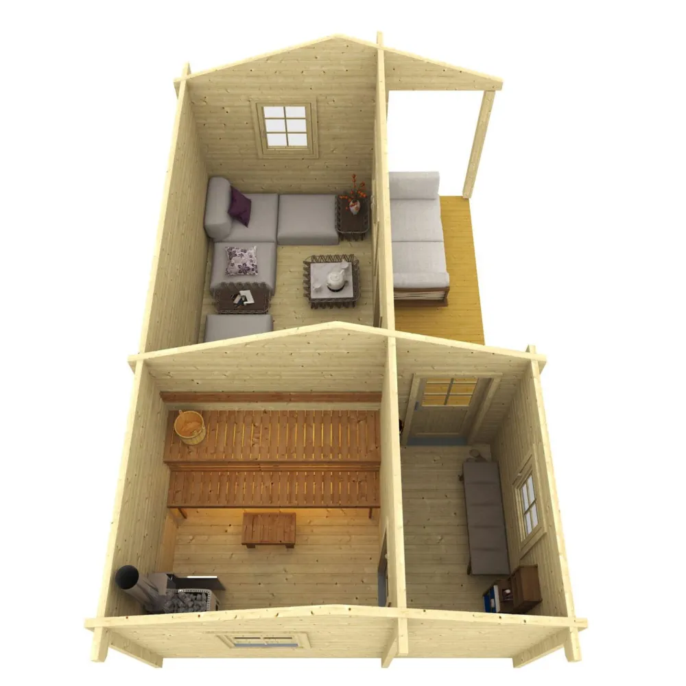 Best Pihasauna Risto 25.7m² Pihasaunat Ilman Rakennuslupaa