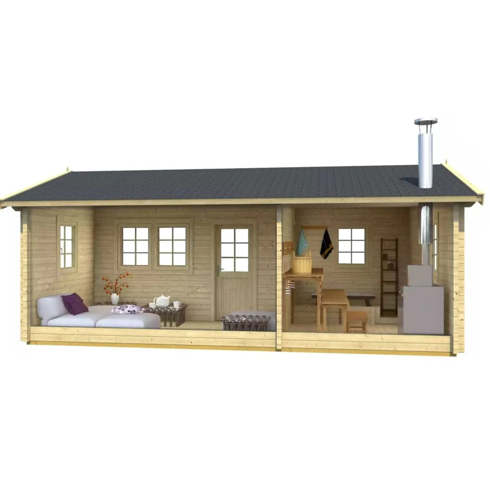 Best Pihasauna Risto 25.7m² Pihasaunat Ilman Rakennuslupaa