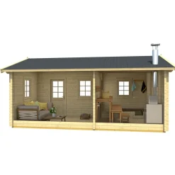 Online Pihasauna Villu 21.5m² Pihasaunat Ilman Rakennuslupaa