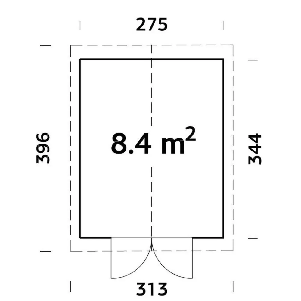 Pihavaja Martin 8,4 m²*Palmako Online
