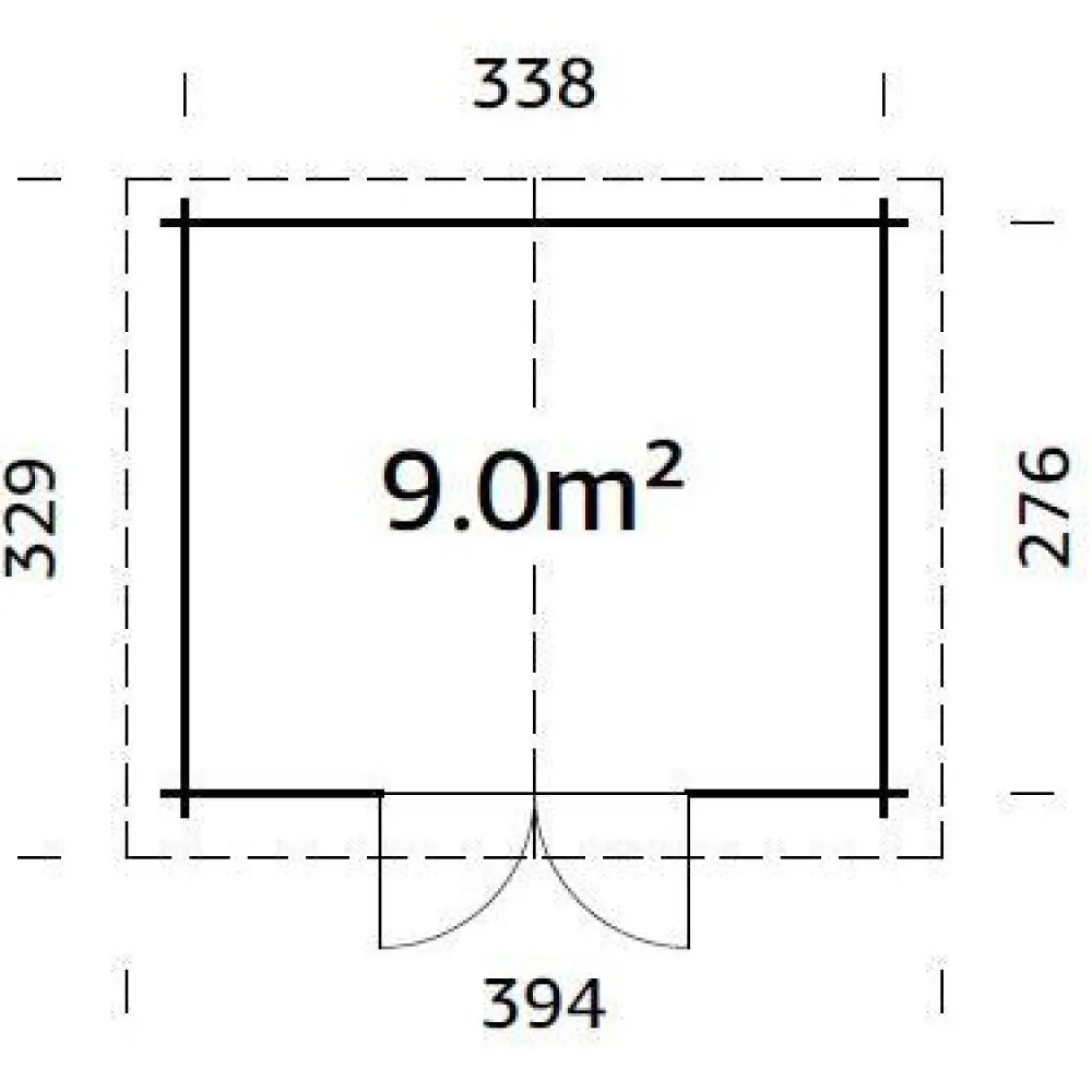 Sale Pihavaja Valentine 9 m² Puutarhavajat|Pihavarastot Ilman Rakennuslupaa