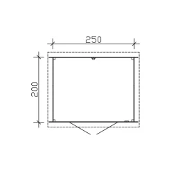 Pihavaja Korfu 5 m²*Skan Holz Clearance
