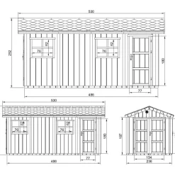 Pihavaja Premium LP SmartSide M915C, 8.52 + 2.95 m²*Timbela Best