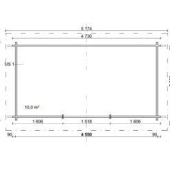 Sale Pihavarasto/lato P-M, 10m², pulpettikatto Ulkovarastot