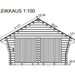 Best Pihavarasto/lato R-L, 16m², rakomallinen Rakoliiterit