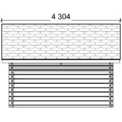 New Pihavarasto/lato R-M, 10m², rakomallinen Rakoliiterit