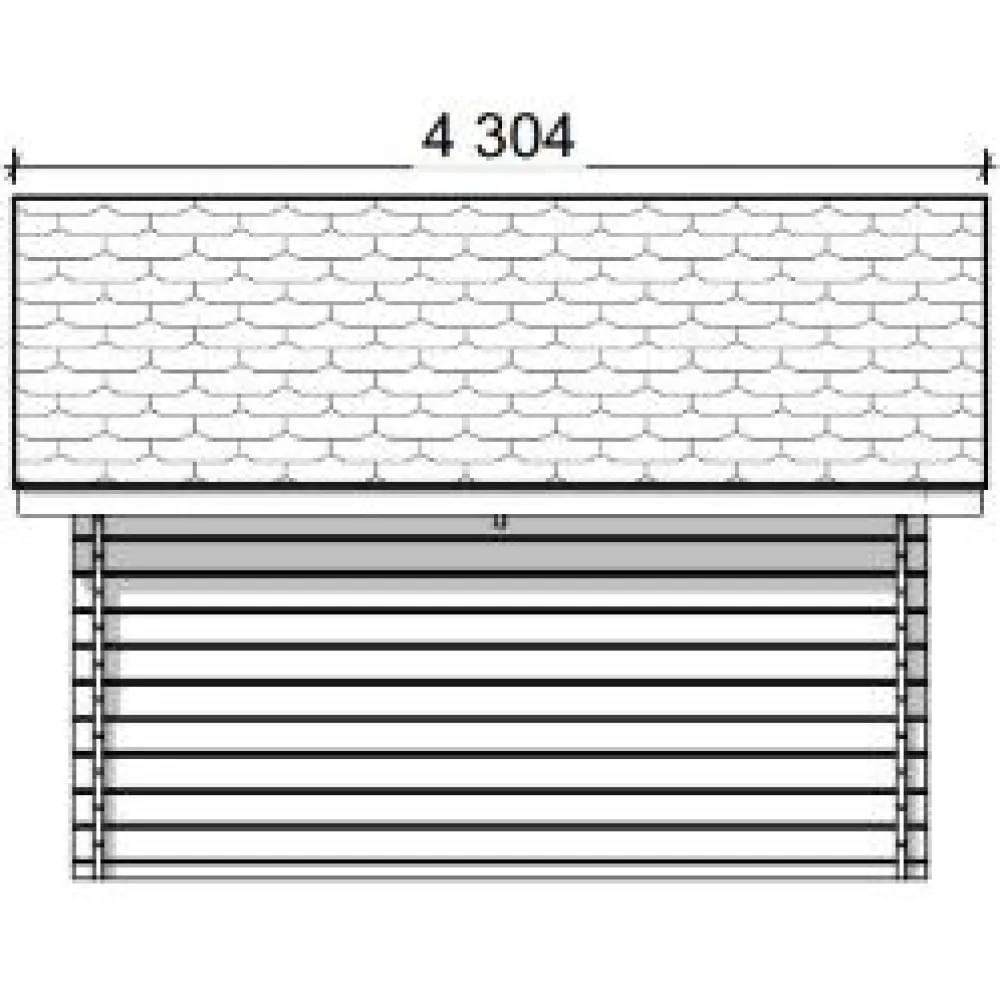 New Pihavarasto/lato R-M, 10m², rakomallinen Rakoliiterit