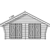 Pihavarasto/lato R-XXL, 25m², rakomallinen*LP Garden Online