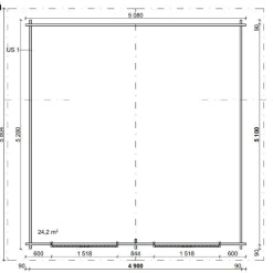 Pihavarasto/lato  S-XXL, 25m², suoraseinäinen Ulkovarastot