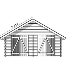 Pihavarasto/lato  S-XXL, 25m², suoraseinäinen Ulkovarastot