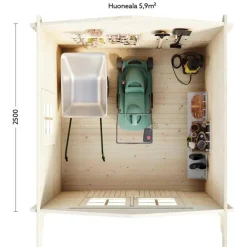 Pihavarasto 478-2 Isokari, 6.25m²*Luoman Lillevilla Discount