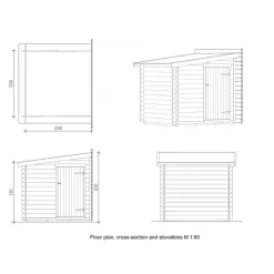 Pihavarasto 4 m²*Skan Holz Sale