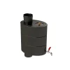 Piippuvesisäiliö , ∅115mm, 24l, musta*Vilpra New