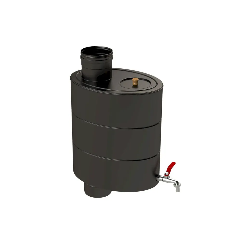 Piippuvesisäiliö , ∅115mm, 24l, musta*Vilpra New