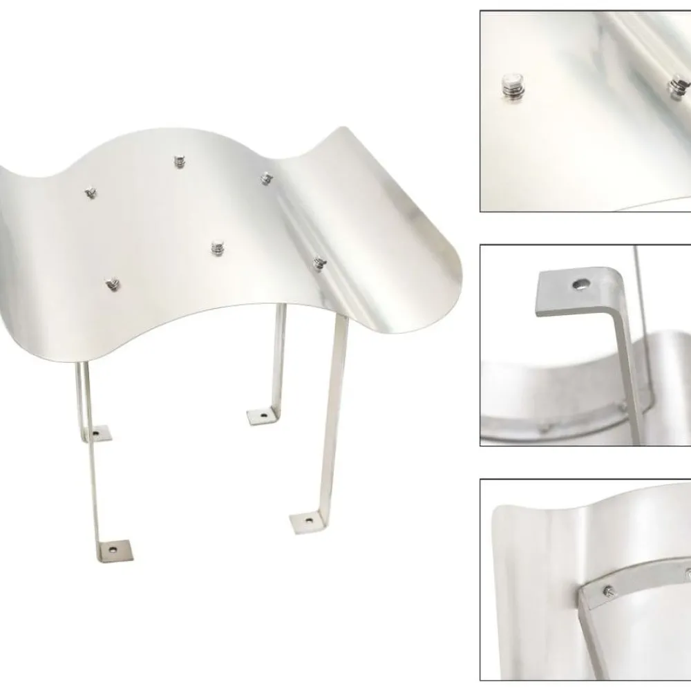 Piipunhattu 60x80x39cm, ruostumaton teräs, hopea*FinePRICE Sale