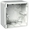 Discount Pintakojerasia 1-osainen IP44 35 mm valkoinen Exxact Sähkörasiat