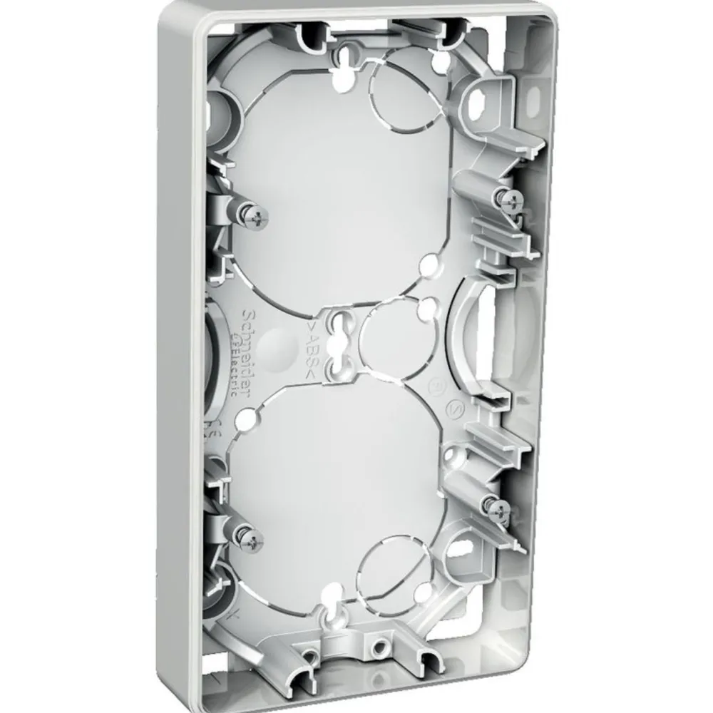 Pintakojerasia 2-osainen 21 mm valkoinen Exxact*Schneider Electric New
