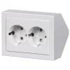 Pistorasia Impressivo 2S/16A/IP21 PPJ HL valkoinen kulma-asennus*ABB Best