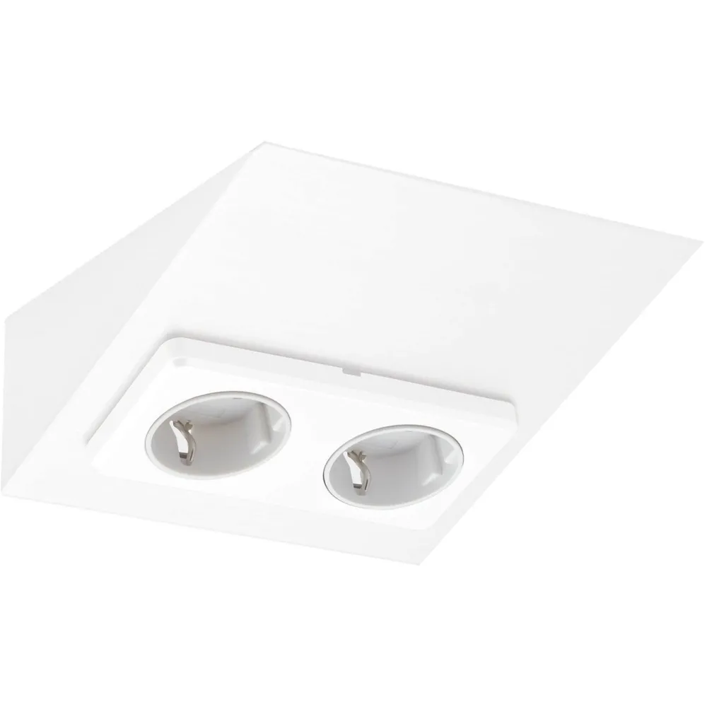 Pistorasia Mini-2 16 A 230 V IP20 150x164 mm 2-osainen valkoinen*Limente Online