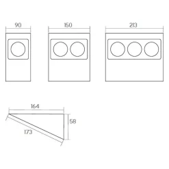 Pistorasia Mini-2 16 A 230 V IP20 150x164 mm 2-osainen valkoinen*Limente Online