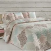 Discount Päiväpeitto + tyynyliina Andalucia, 160x220 cm + 50x70 cm, turkoosi Päiväpeitot Ja Huovat