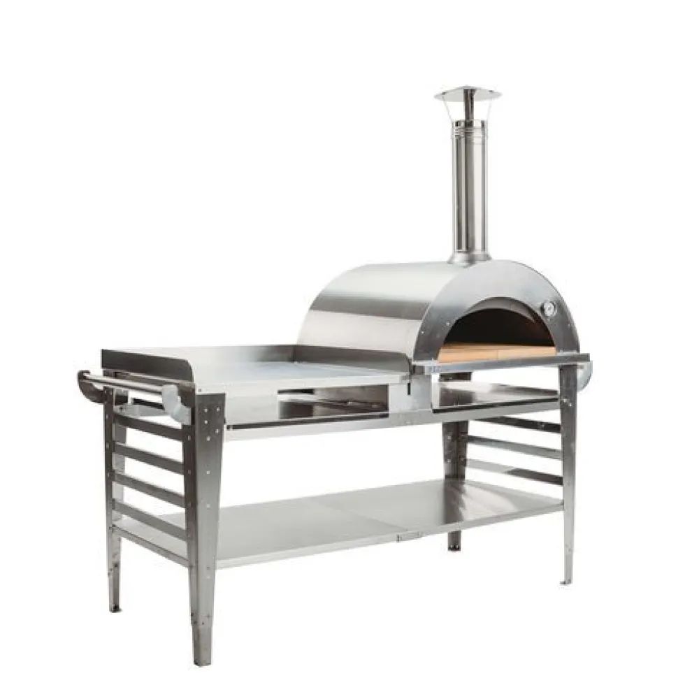 Pizzauuni Pizzo XL Inox, pöydällä, , 180x81x182cm*GrillSymbol Discount