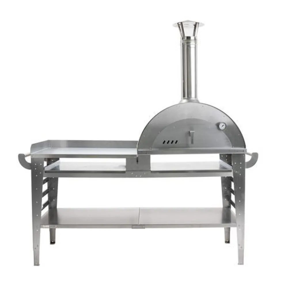 Pizzauuni Pizzo XL Inox, pöydällä, , 180x81x182cm*GrillSymbol Discount