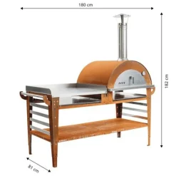 Online Pizzauuni Pizzo XL, pöydällä, 180x81x182cm Pizzauunit