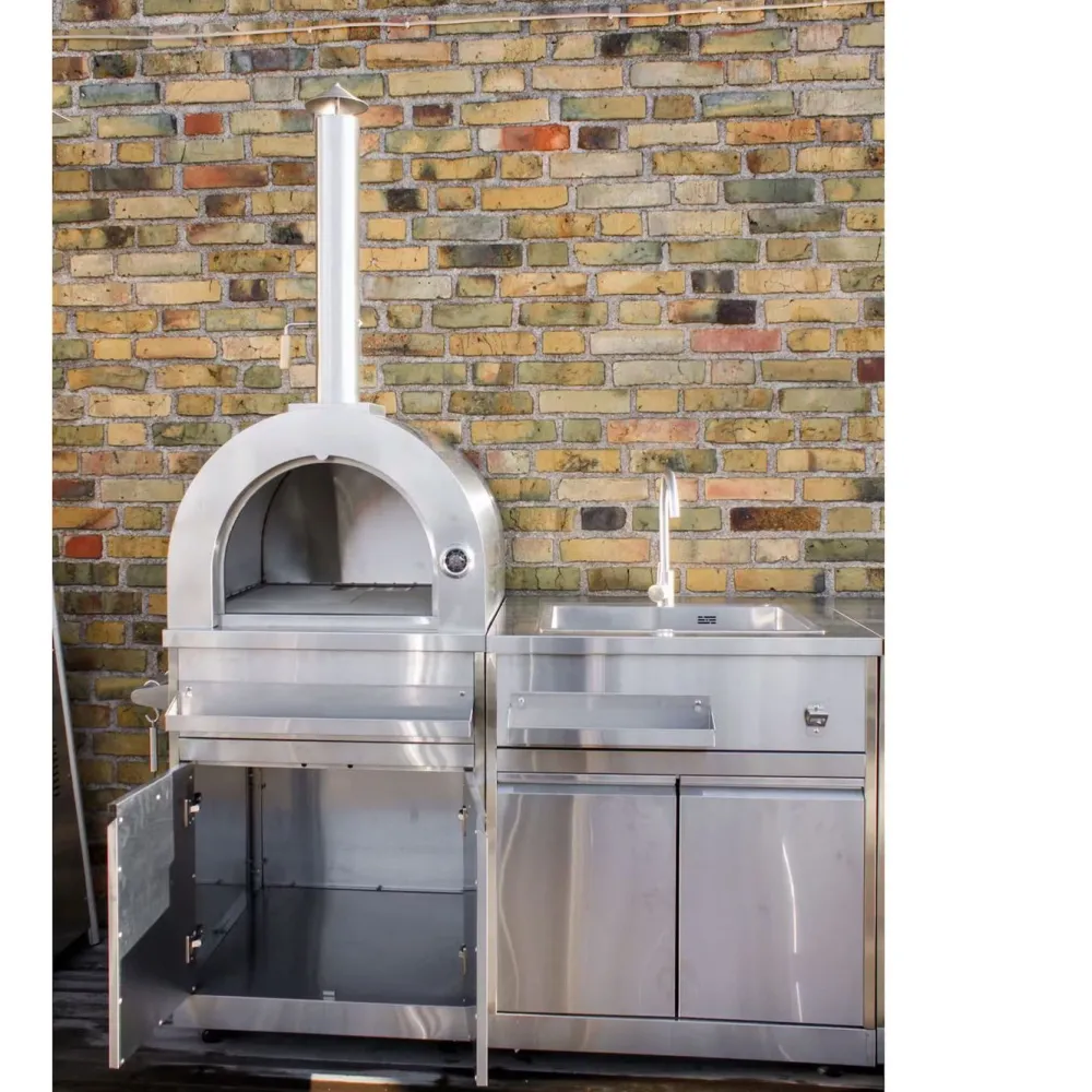 Pizzauuni Inox Range, puulämmitteinen, rst*Myoutdoorkitchen Discount
