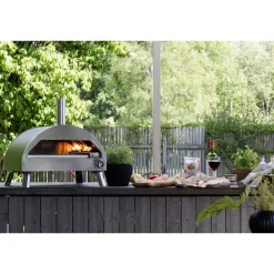 Clearance Pizzauuni Kerang, kaasulämmitteinen, hopea Pizzauunit