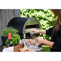 Pizzauuni Sentosa, kaasulämmitteinen, musta*Venture Home Hot
