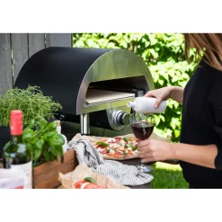 Pizzauuni Sentosa, kaasulämmitteinen, musta*Venture Home Hot