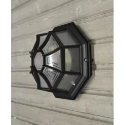 Hot Plafondi Monza Ø283x150 mm musta Kattovalaisimet|Kattovalaisimet Ulos