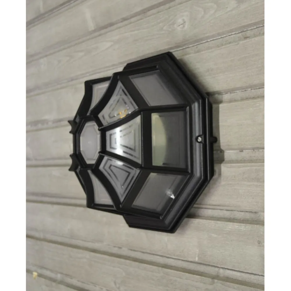 Hot Plafondi Monza Ø283x150 mm musta Kattovalaisimet|Kattovalaisimet Ulos