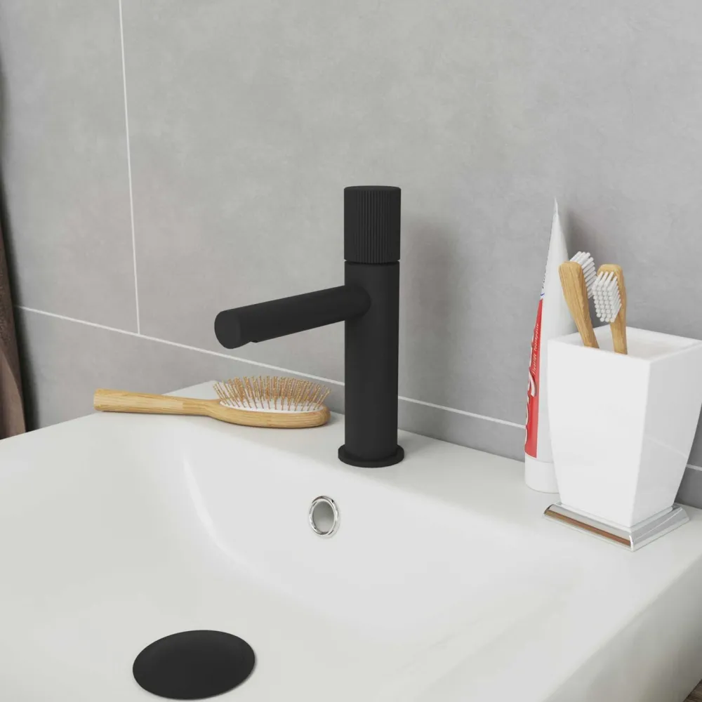 Pohjaventtiili Luna, pop-up, mattamusta*Lavabo Discount