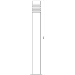 Pollarivalaisin Lucas E27 60W IP44 antrasiitinharmaa*FTLight Discount
