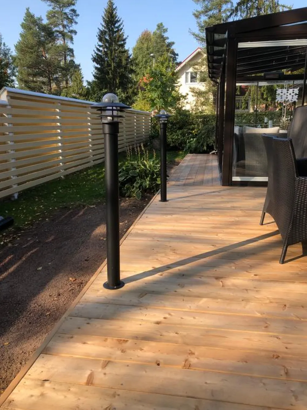 Discount Pollarivalaisin Käpylä Mini Ø 221x1100mm, musta Pollarivalaisimet