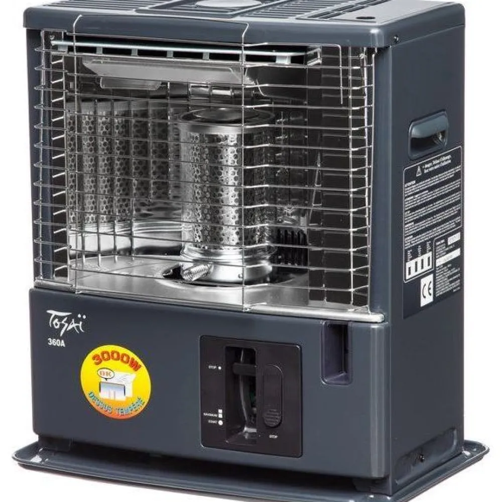 Clearance Polttonestelämmitin 3000W harmaa Valopetrolilämmittimet