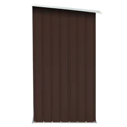 Polttopuukatos 163x83x154cm, galvanoitu teräs, ruskea*FinePRICE Outlet