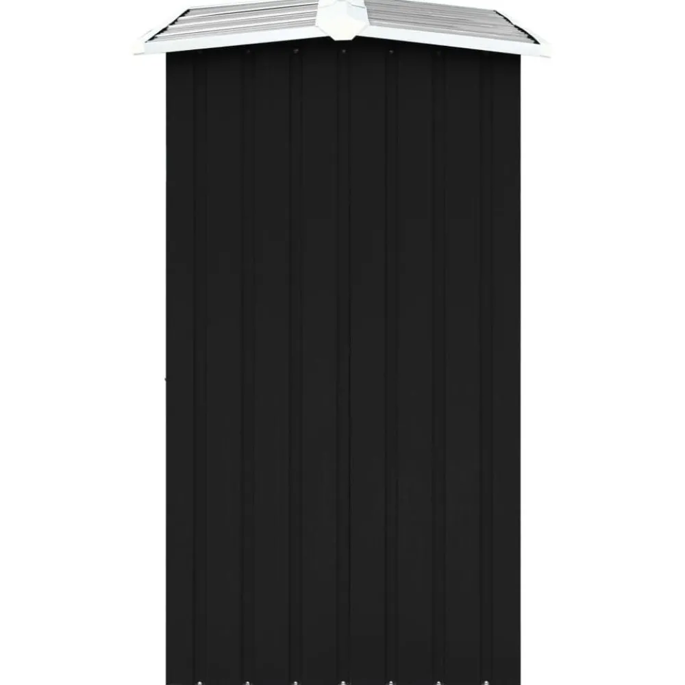 Polttopuukatos 172x91x154cm, galvanoitu teräs, antrasiitti*FinePRICE Online
