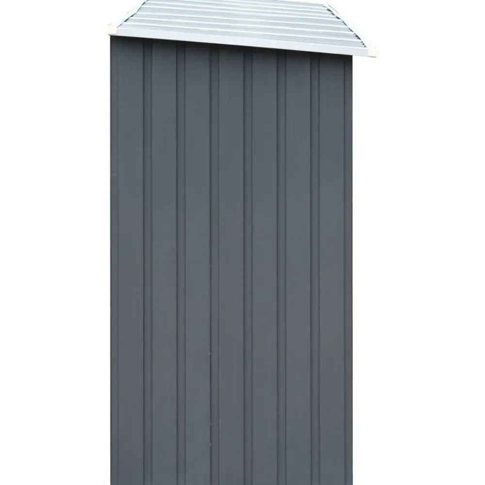Outlet Polttopuukatos 330x84x152cm, galvanoitu teräs, harmaa Polttopuukatokset