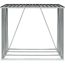 Clearance Polttopuukatos 163x83x154cm, galvanoitu teräs, antrasiitti Polttopuukatokset