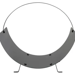 New Polttopuukori/-teline Tires, 40x35x33.5cm, musta teräs Polttopuutelineet|Takkavälineet