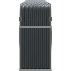Polttopuuteline antrasiitti 300x45x100 cm galvanoitu teräs*FinePRICE Discount