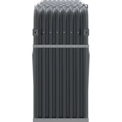 Discount Polttopuuteline antrasiitti 234x45x100 cm galvanoitu teräs Polttopuutelineet