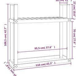 Clearance Polttopuuteline, , 110x35x108.5cm, eri värejä Polttopuutelineet