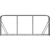 Hot Polttopuuteline ruskea 234x45x100 cm galvanoitu teräs Polttopuutelineet|Takkavälineet