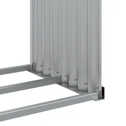Discount Polttopuuteline ruskea 120x45x100 cm galvanoitu teräs Polttopuutelineet