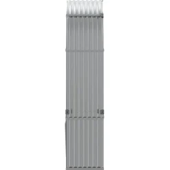 Outlet Polttopuuteline vaaleanharmaa 120x45x210 cm galvanoitu teräs Polttopuutelineet