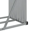 Polttopuuteline vaaleanruskea 180x45x100 cm galvanoitu teräs*FinePRICE Outlet